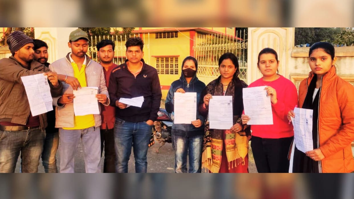 Students and parents disappointed as exam had already finished by time arrived time incorrectly on admit card