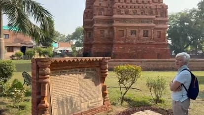 After visiting 44 cities German tourist says Kanpur is friendliest city amazed by carvings of Gupta era temple