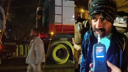 Kanpur Campaign against heavy vehicles in Ghatampur 18 vehicles seized challans issued to 67