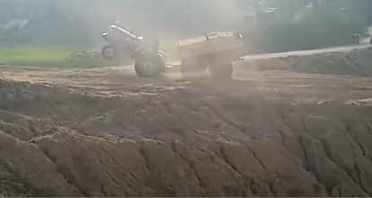 Fatehpur Overloaded vehicles perform stunts on the Yamuna overbridge locals demand action