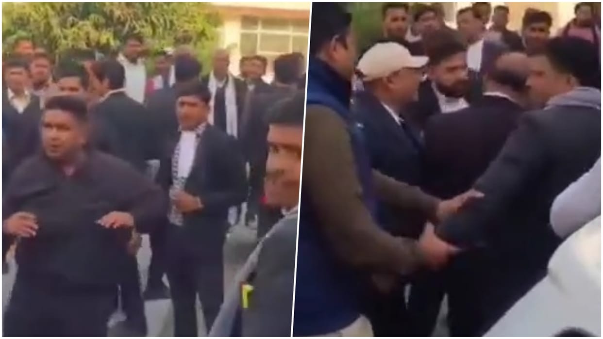 A police team that went to apprehend a criminal who was going to surrender in court was attacked