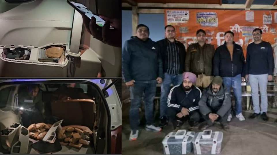 10 Kg Charas Hidden in Car Frames Two Arrested on Agra Highway