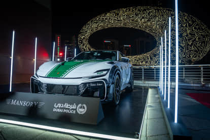 Dubai Police Marks 12 Years Of Luxury Patrol Cars With New Ferrari Purosangue Mansory SUV Addition