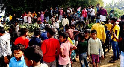 kishanganj tractor accident driver death kharsel main road mohammadnagar