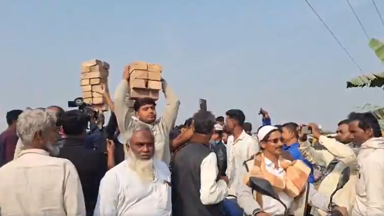 West Bengal: Foundation stone of new Babri Masjid laid amid tight security in Murshidabad MLA Humayun
