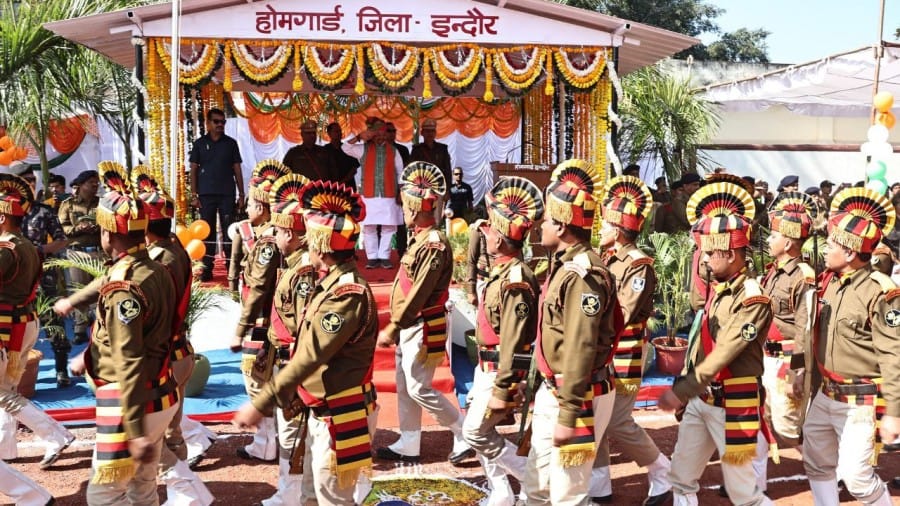 Indore News Minister Kailash Vijayvargiya announces retirement age on Home Guard Foundation Day