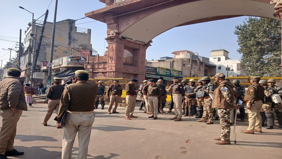 Mathura Turns into Fortress: Tight Security Around Krishna Janmabhoomi on 6 Dec Alert