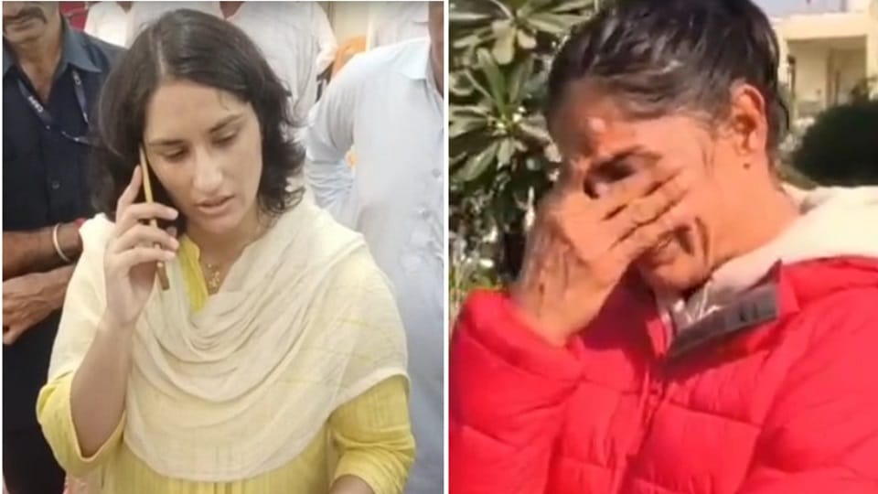 MLA Vinesh Phogat came in support of wrestler Nirmala Boora