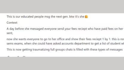 Students Don't Like Teacher Messages About College Attendance In Official Class Groups Shared On internet
