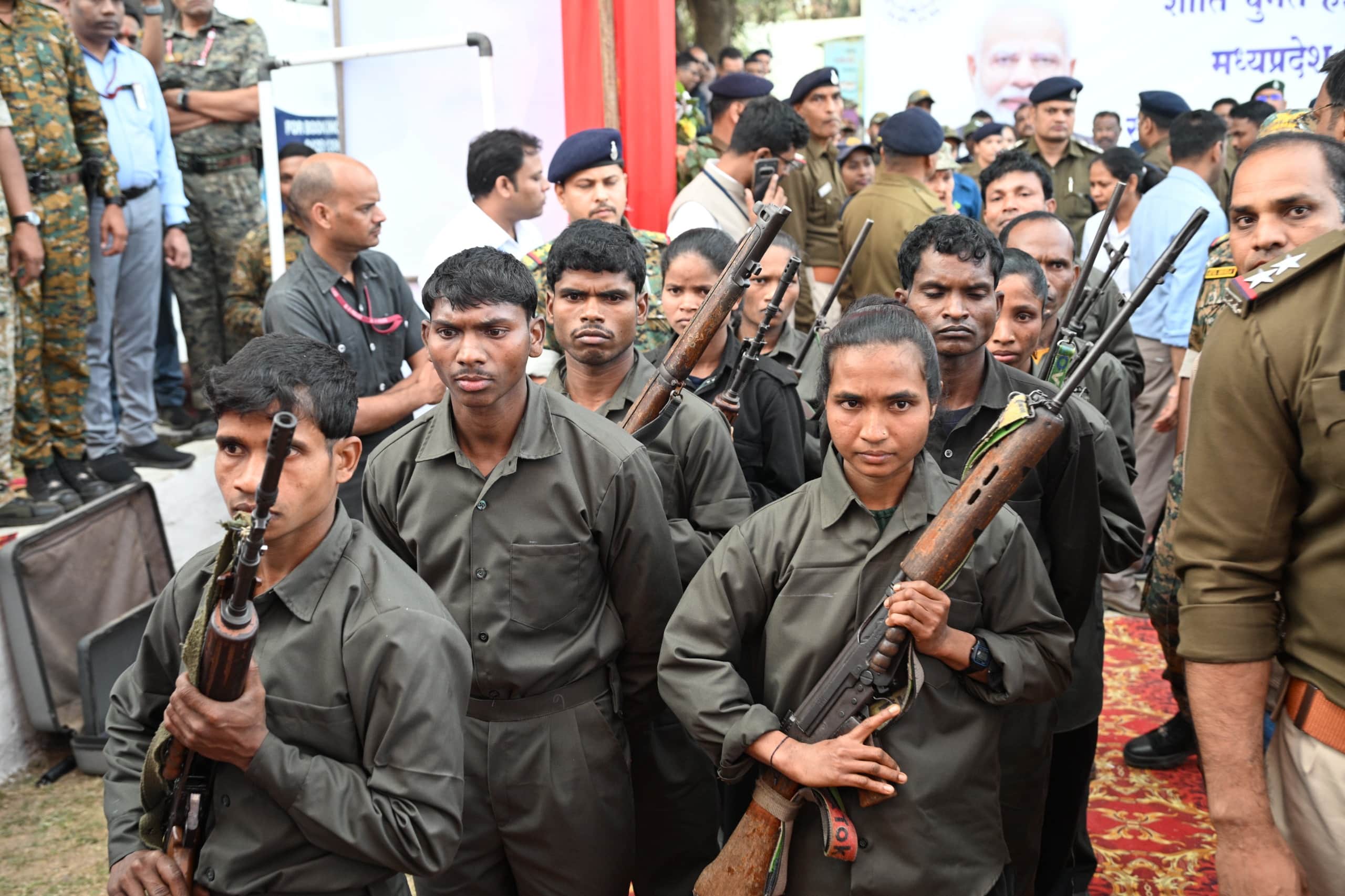 Naxalites carrying a bounty of 2.36 crore surrender, CM says the government will take care of the rehabilitati