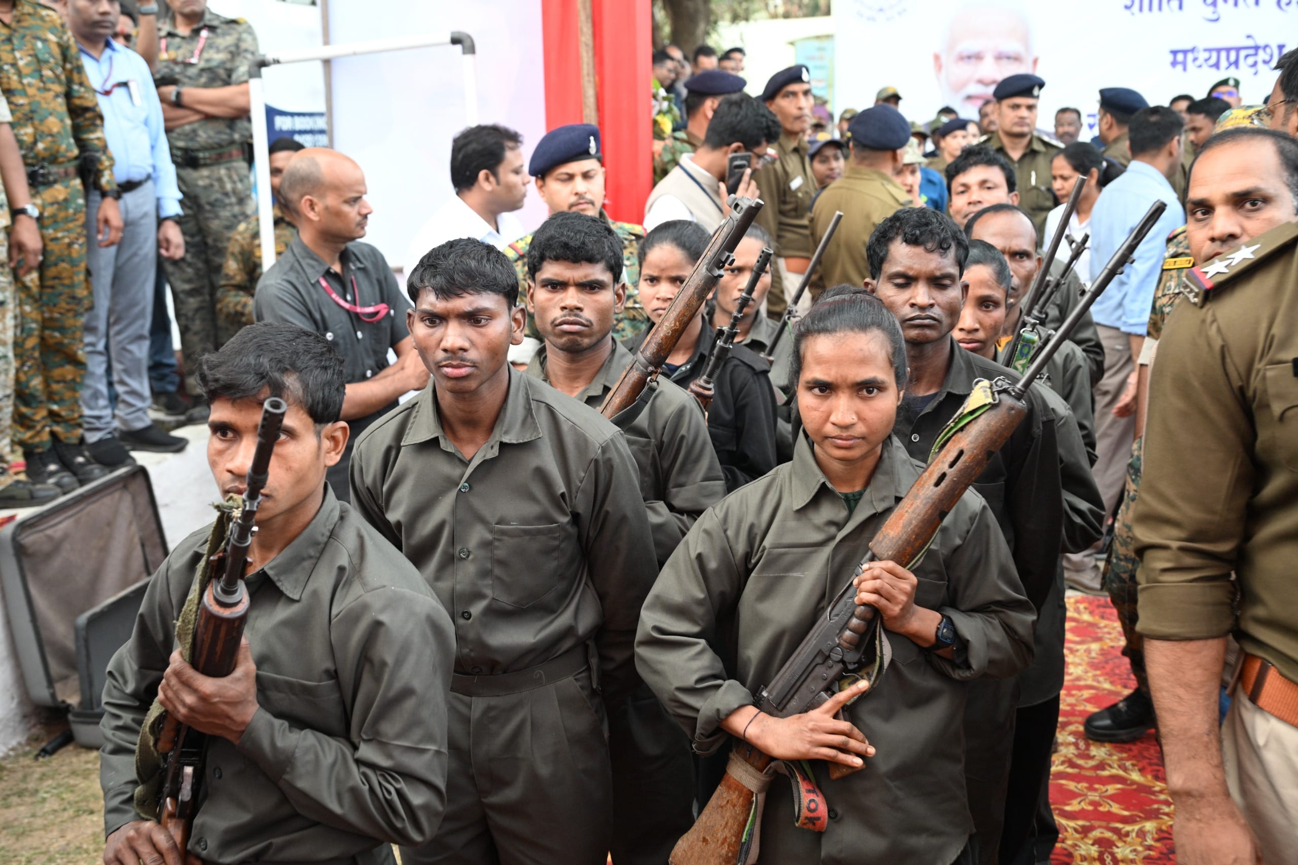 Naxalites carrying a bounty of 2.36 crore surrender, CM says the government will take care of the rehabilitati