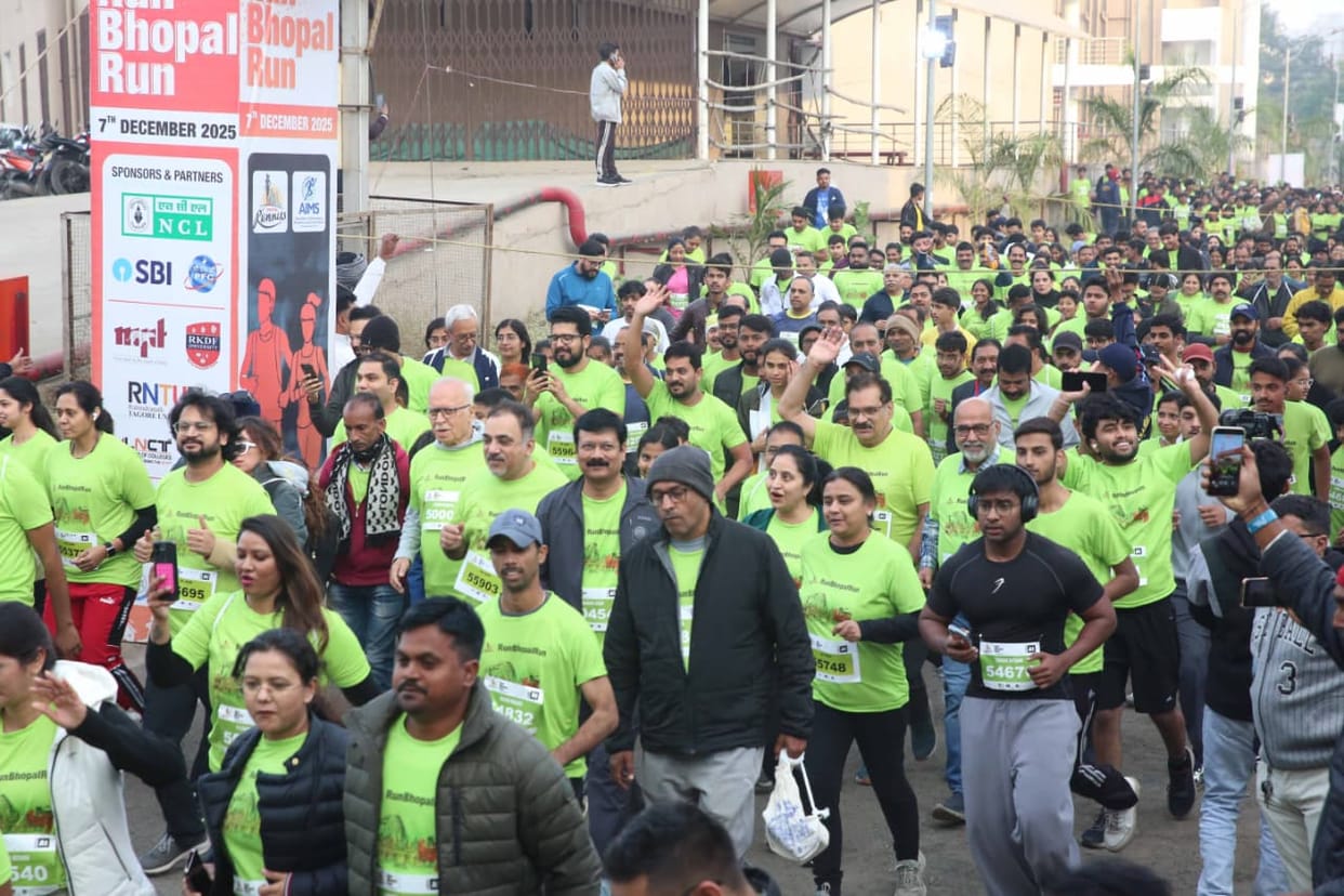 Bhopal News: The strength of a fit Bhopal was on display at the Run Bhopal Run event, where thousands of runne