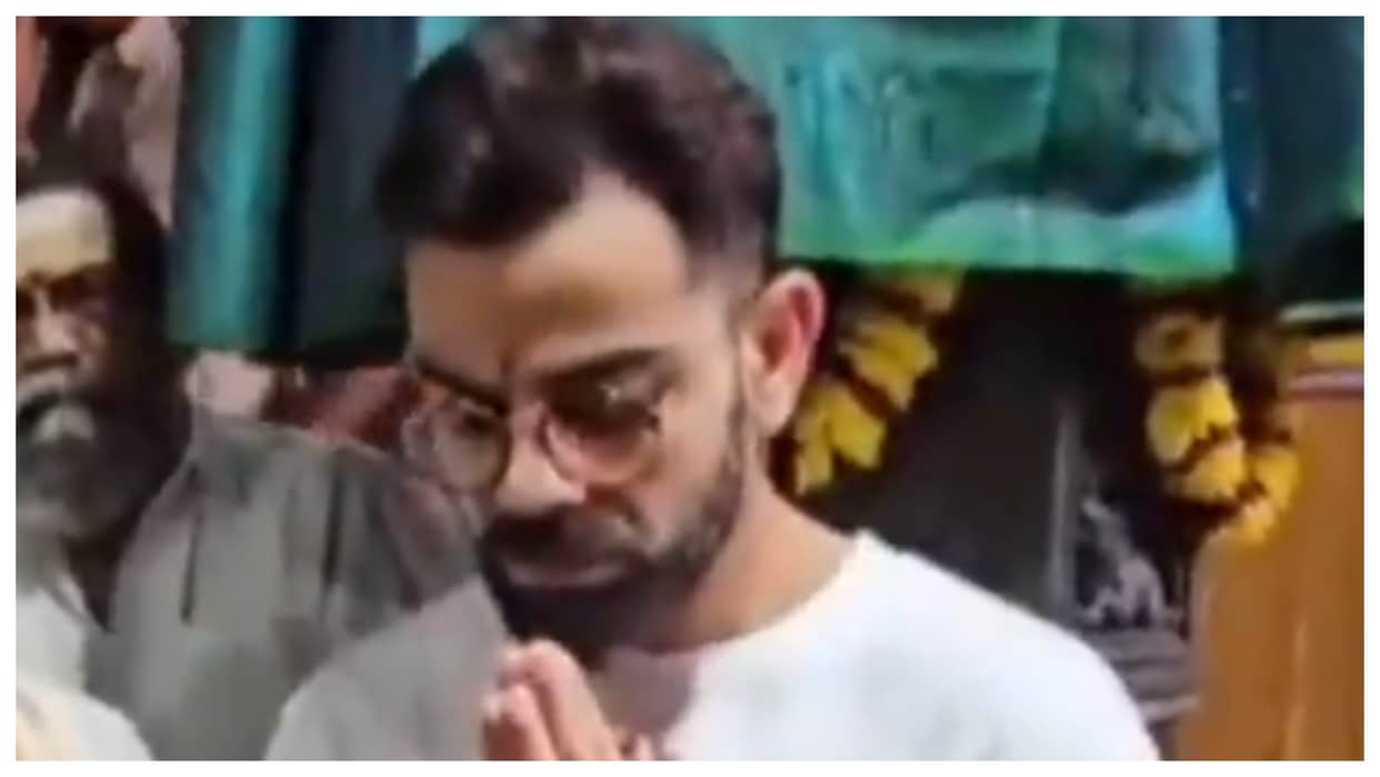 Virat Kohli visits the famous Sri Lakshmi Narasimha Swamy temple in Visakhapatnam and offers special prayers