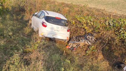 Etawah Accident: Bike-riding couple and son killed in car collision