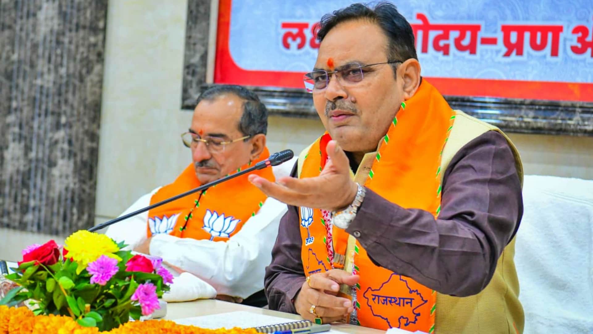 सीएम भजनलाल शर्मा तथा प्रदेशाध्यक्ष मदन राठौड़