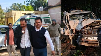 Two people including forest department ranger injured in Korba road accident