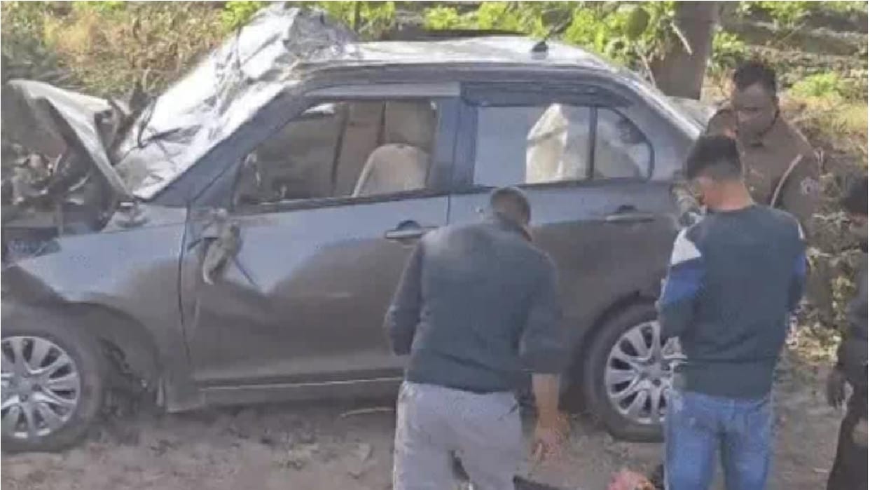 family from Punjab, returning from Gogamedi in Kurukshetra after paying obeisance, met with a road accident