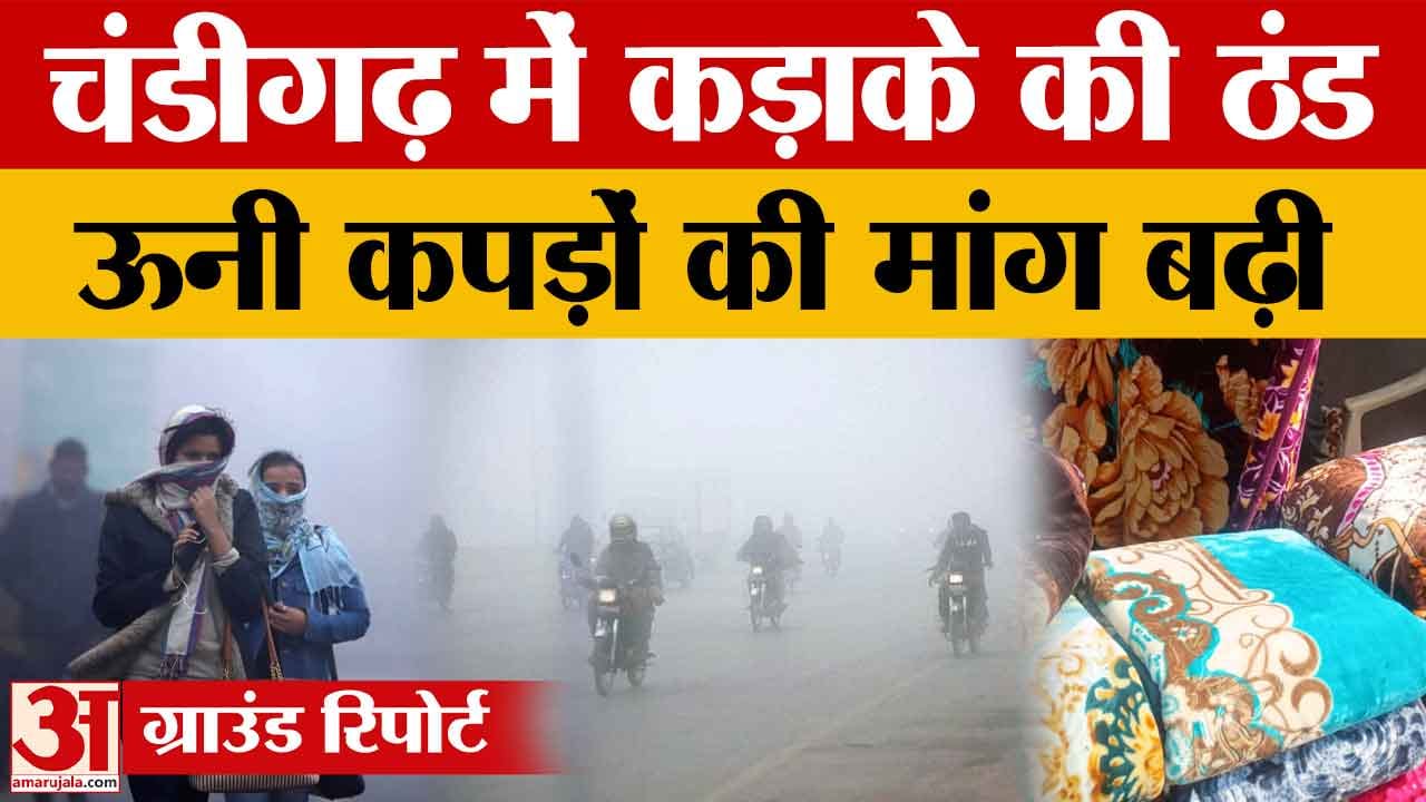 ठंड का जोर, चंडीगढ़ में मौसम बदला, ऊनी कपड़ों की मांग बढ़ी