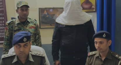 kaimur akihini poultry farm police raid illegal weapons cannabis arrest