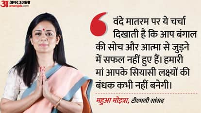 Mahua Moitra in Lok Sabha BJP Eyeing political benefits from Bengal in 2026 TMC MP on Vande Mataram discussion