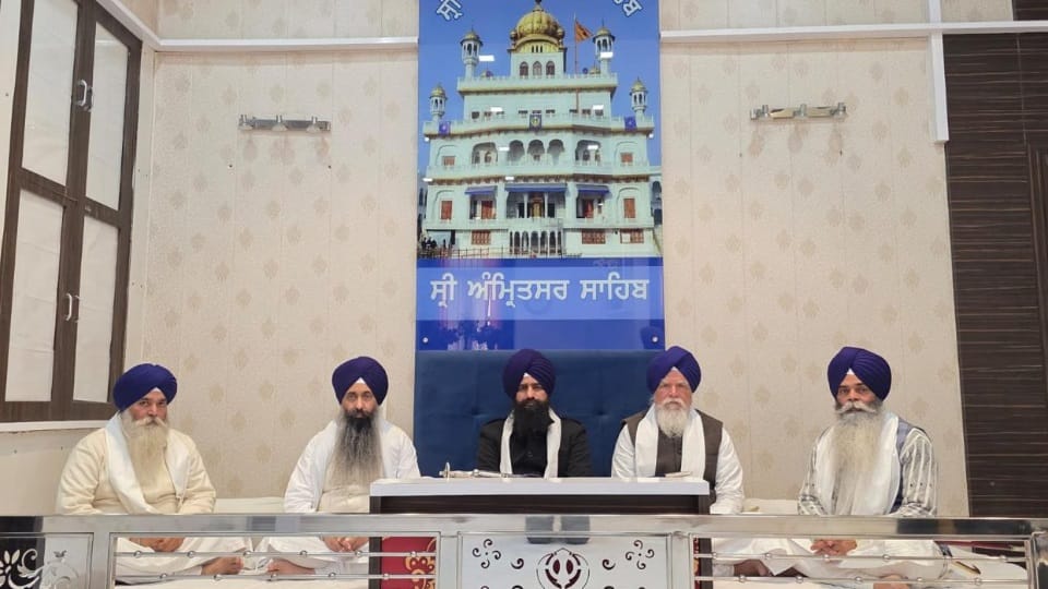 Meeting of five Singh Sahibans at Amritsar Sri Akal Takht Sahib