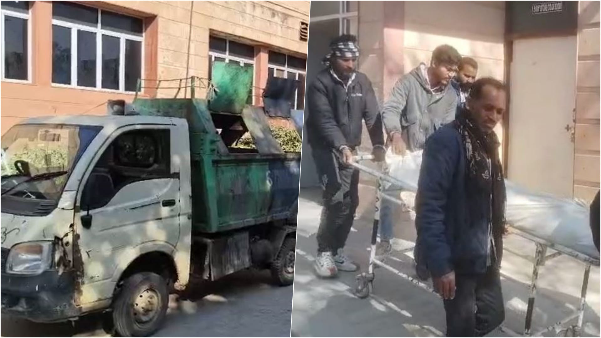 कचरा संग्रहण वाहन दीवार से टकराया, ड्राइवर की मौत