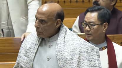 Sansad Vande Mataram Lok Sabha Rajnath Singh Angry on interruption urge Speaker Om Birla to maintain decorum
