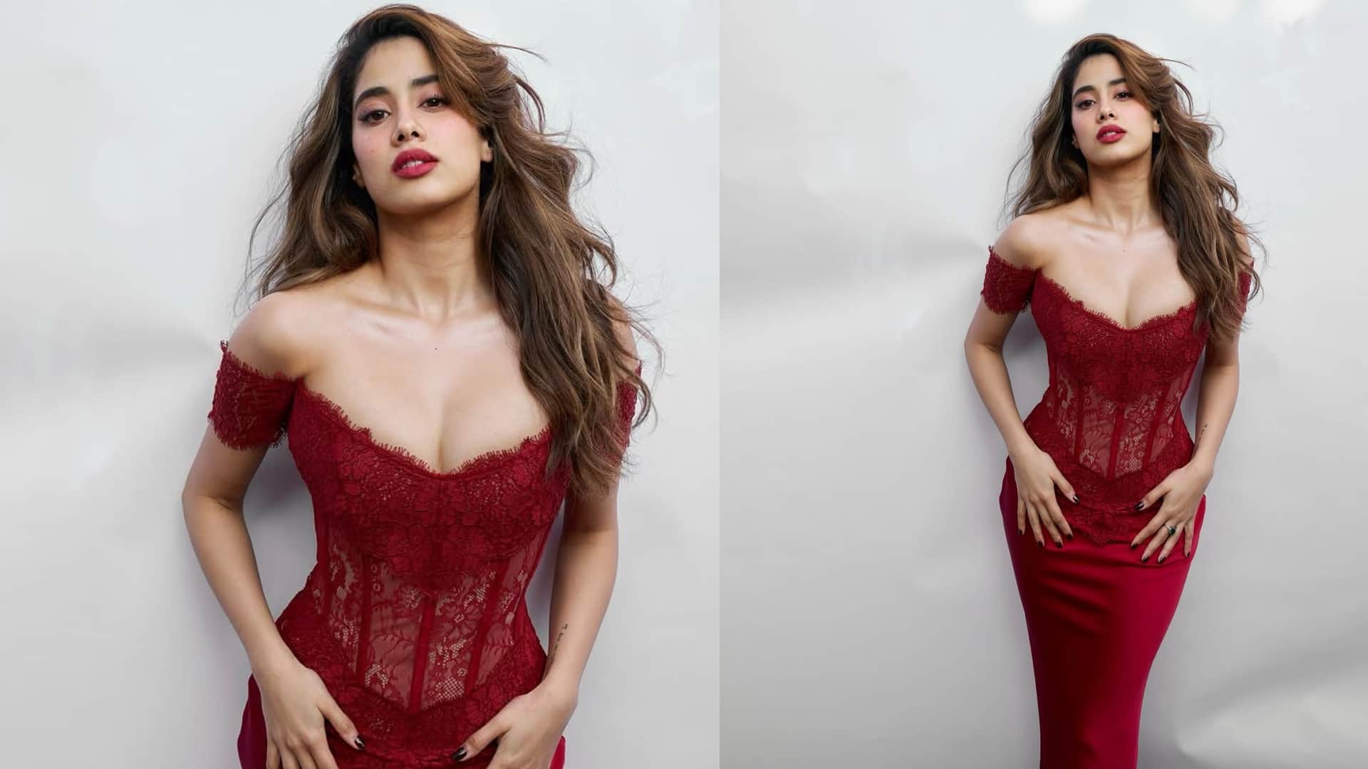 trendy red dress for Christmas party function in india for ladies