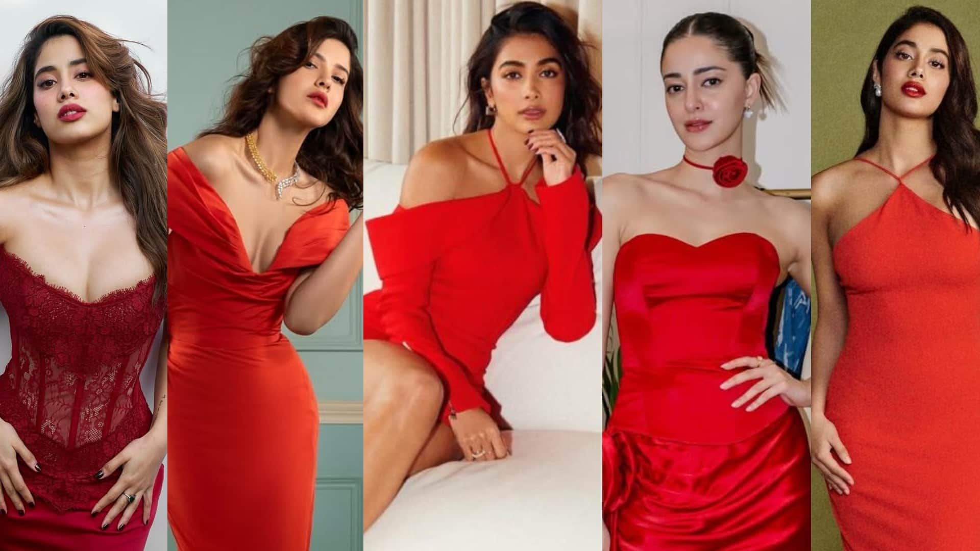 trendy red dress for Christmas party function in india for ladies