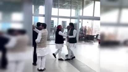 Akhilesh Yadav Side Meeting Video at Saharanpur Sarsawa Airport Goes Viral