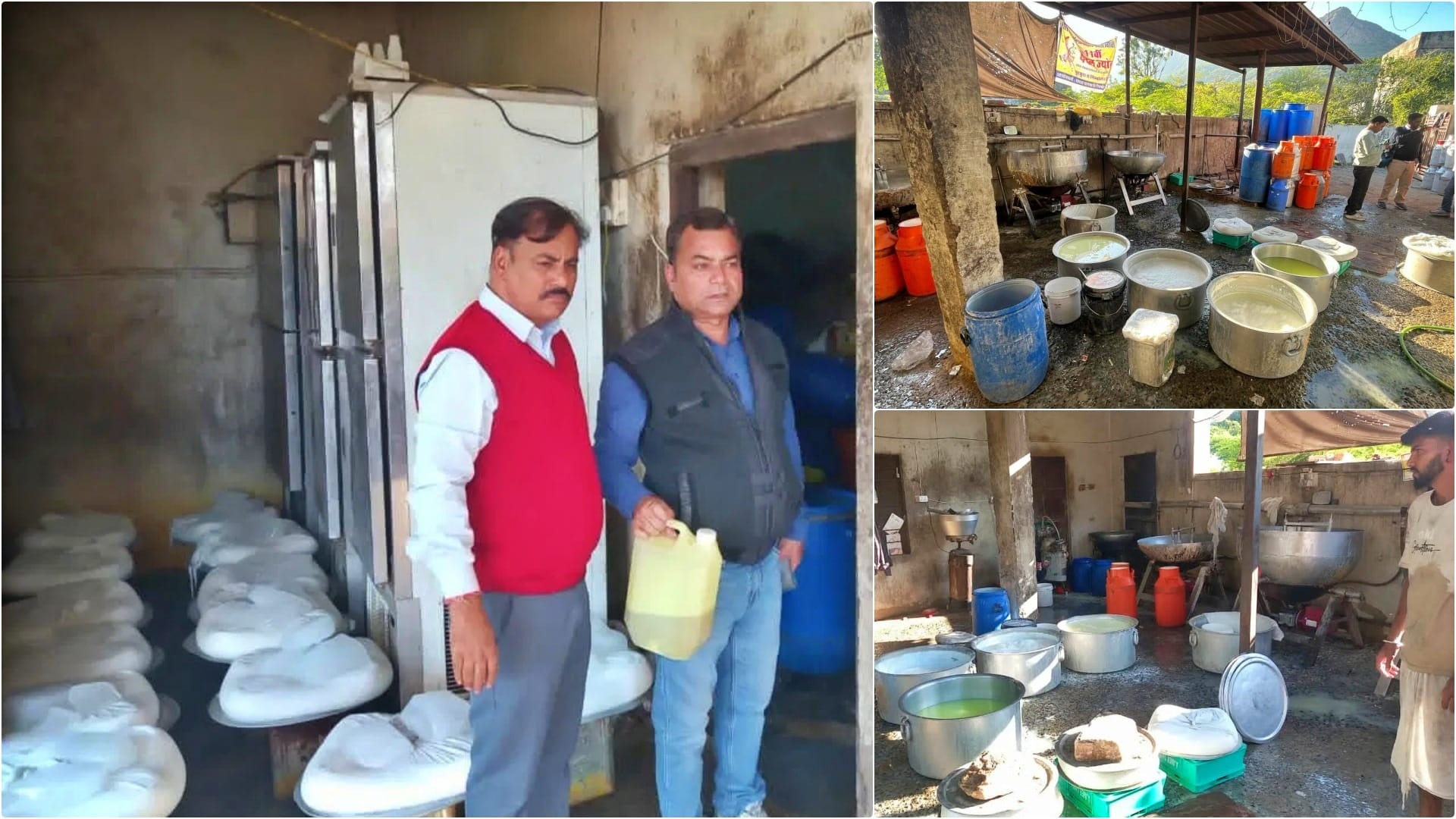 शंकर दूध डेयरी की पनीर निर्माण इकाई में भारी गंदगी उजागर