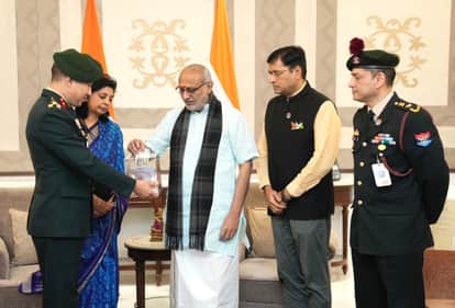 Flag Day Vice President Radhakrishnan came forward to help the families of martyrs donating one month's salary