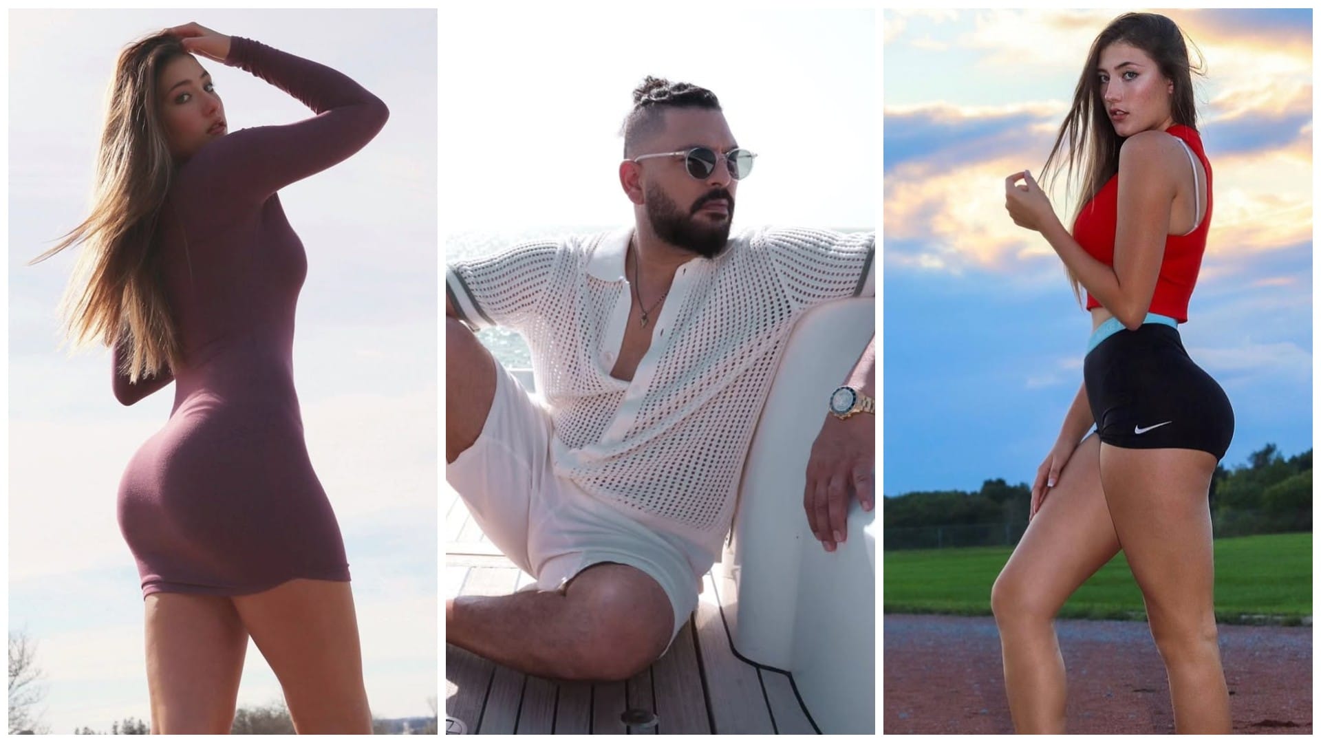 Yuvraj-Annalia Photos: Yuvraj Singh seen with model tennis player Annalia Fraser, Harbhajan Singh took dig