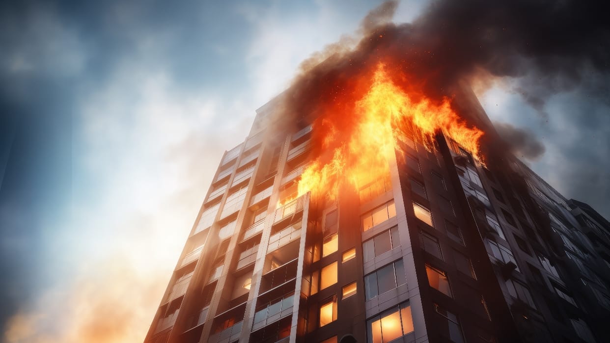 A massive fire broke out in a seven-story office building in Jakarta, Indonesia, killing several people