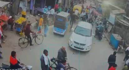 sonepur gandhi chowk robbery 14 lakh snatching caught on cctv