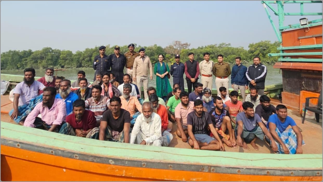 Exchange of fishermen between India-Bangladesh has been completed, with 47 Indian fishermen returning home.