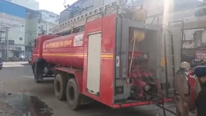 massive fire broke out at Ludhiana cardboard factory