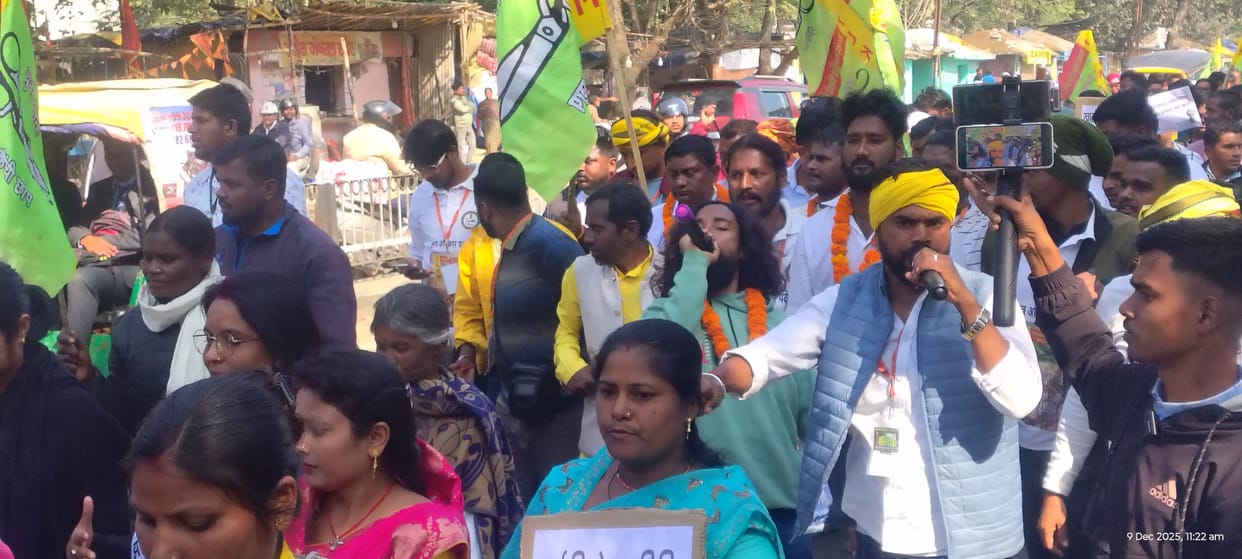 jharkhand student rights march jlkkm pending e kalyan scholarship ranchi assembly protest