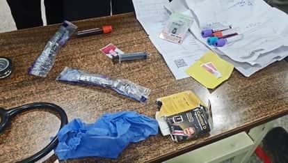 Kanpur Hallet Hospital Broker caught red-handed during principal's rounds blood samples found in his bag