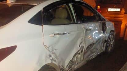 Four vehicles collide in Ludhiana-Bathinda highway motorcyclist injured