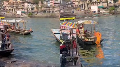 ब्रेकिंग : ओंकारेश्वर में नाव के इंजन में लगी आग