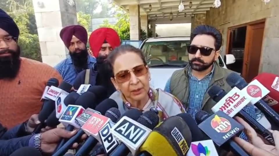 पटियाला में नवजोत कौर सिद्धू।