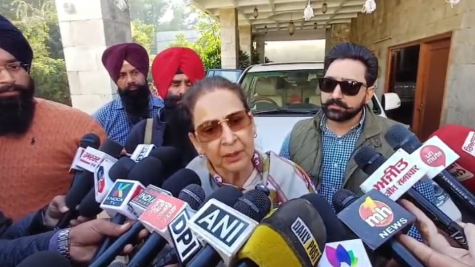 पटियाला में नवजोत कौर सिद्धू।