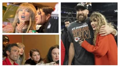 Selena Gomez Joins Taylor Swift at Chiefs Game to Support Travis Kelce; Leonardo DiCaprio also present