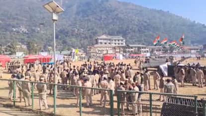 Sukhu govt Three years: 650 personnel deployed for Jan Sankalp Sammelan, police divided Mandi city into 6 sect