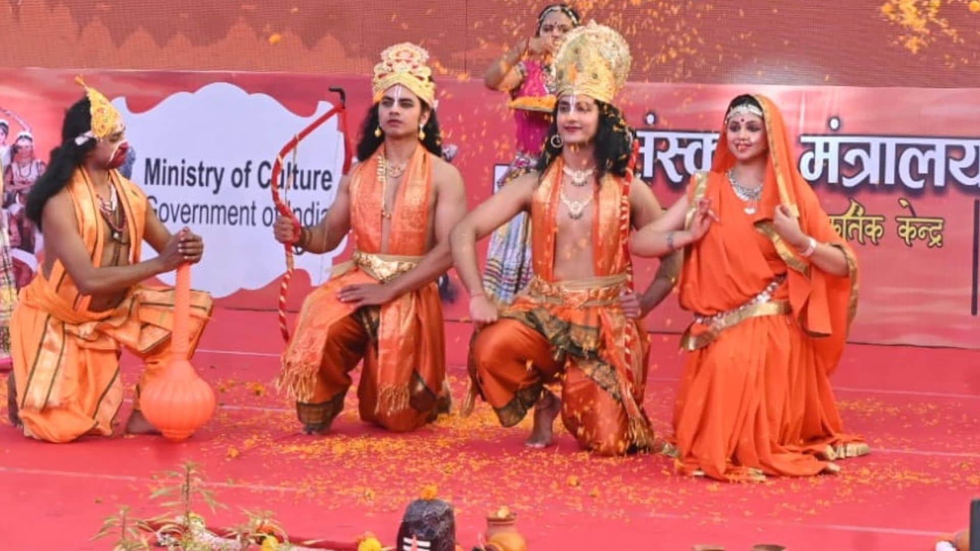 Kashi Tamil Sangamam South Indian folk music presented at Namo Ghat along with Kathak-Bharatnatyam