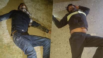 Two robbers were injured in an encounter with the police in Khair, Aligarh