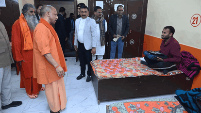 CM Yogi inspected two night shelters in city