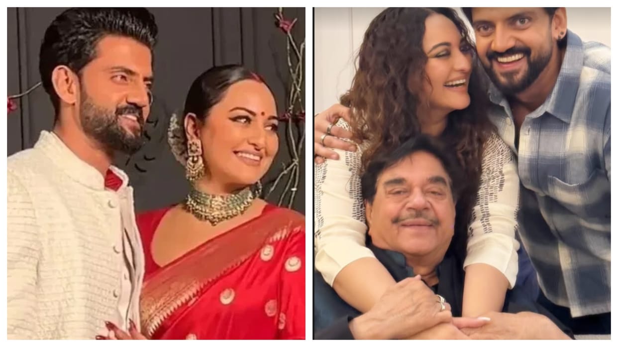 Sonakshi Sinha feeling lucky on Husband Zaheer Iqbal Birthday shrae adorable Picture with Father Shatrughan