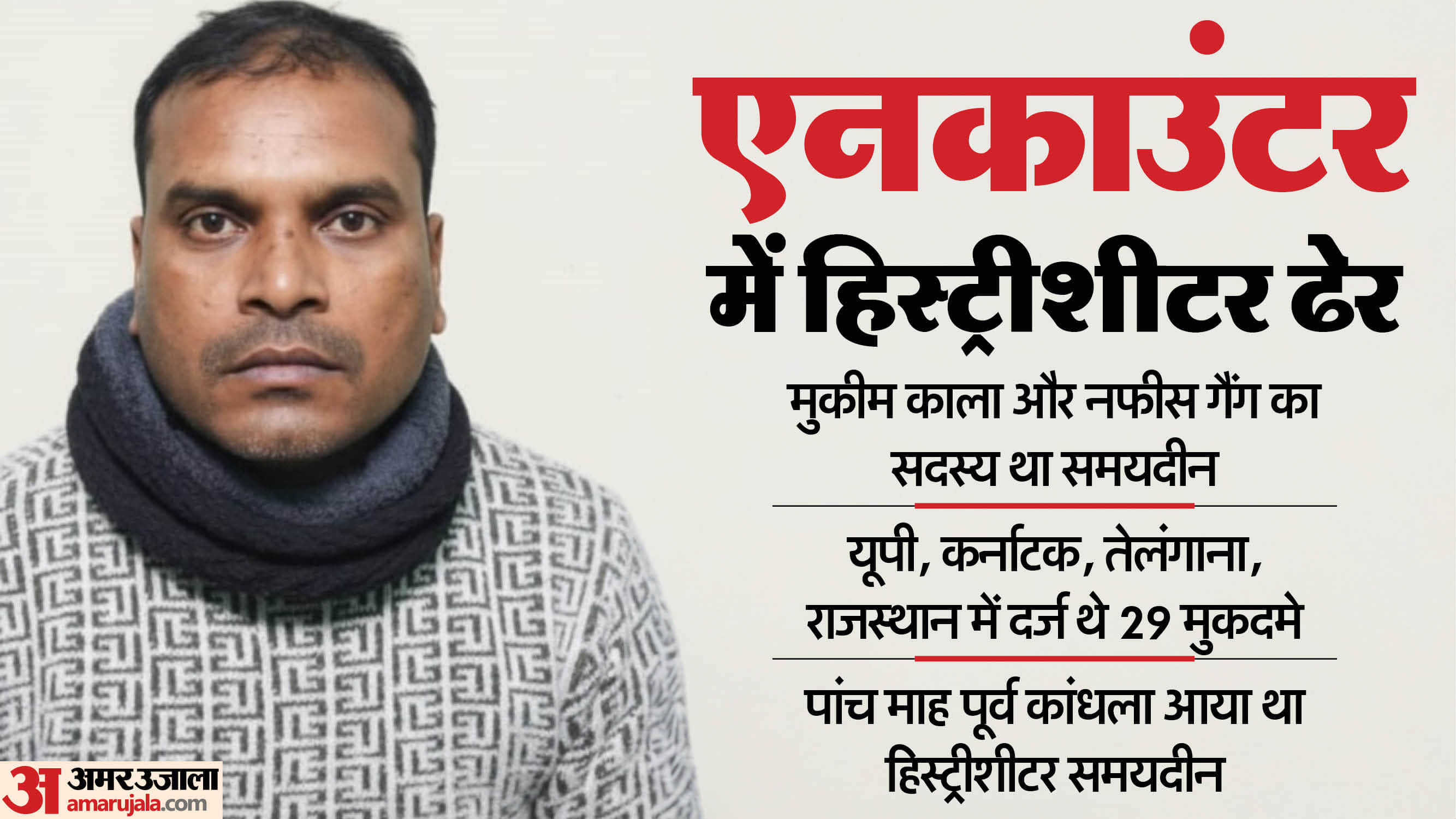 Wanted criminal killed Family say Samaydin arrived five months ago and returned to Karnataka fearing encounter